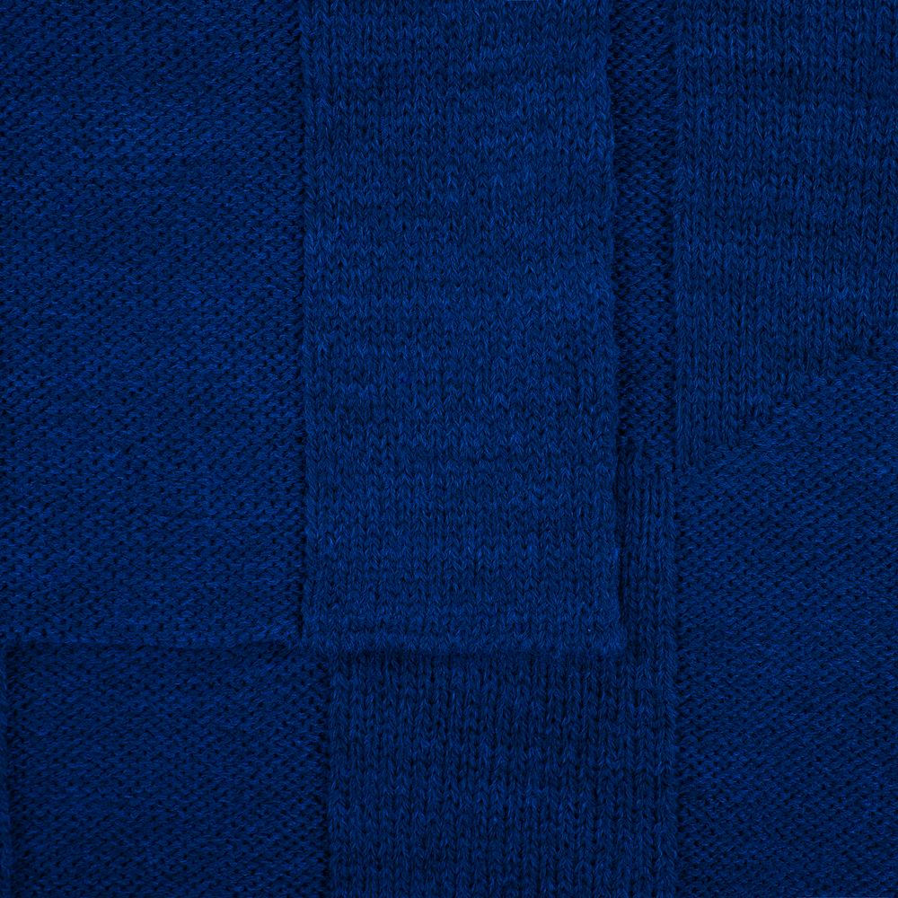 Плед Rombus, темно-синий (кобальт) — изображение 4