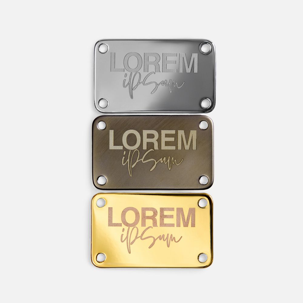 Шильдик металлический Furo, серебристый глянцевый — изображение 2