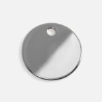 Шильдик металлический Alfa Sirkel, серебристый глянцевый