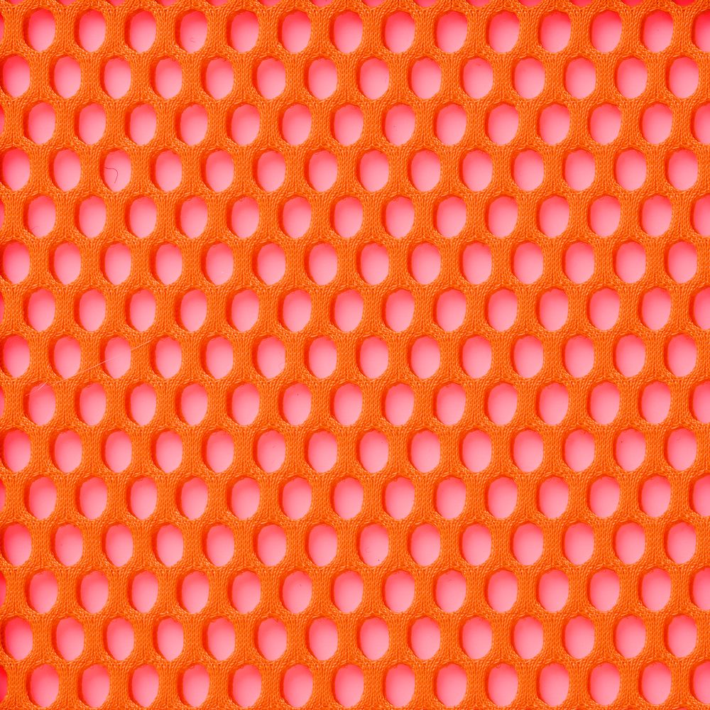 Заготовка из крупной сетки Rete, M, оранжевый неон