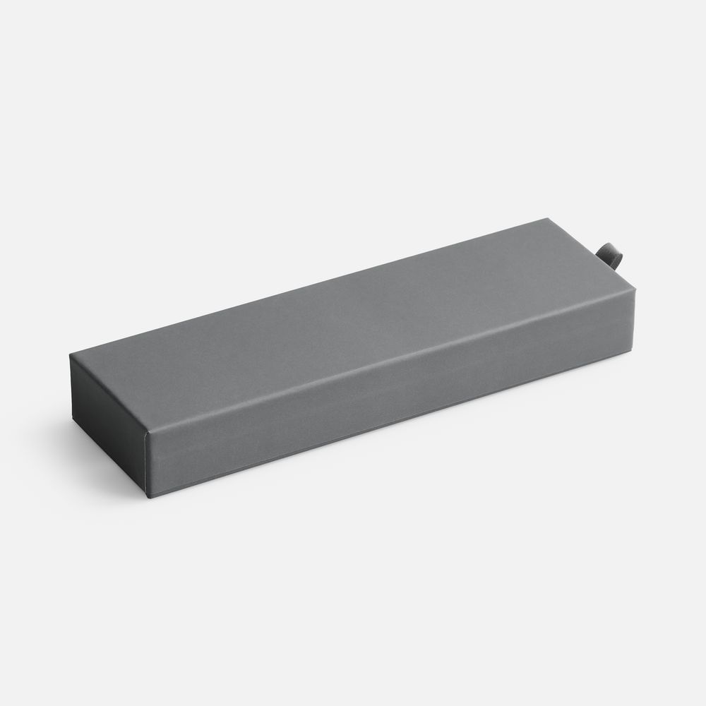 Ручка шариковая Ringa в футляре, серая — изображение 3