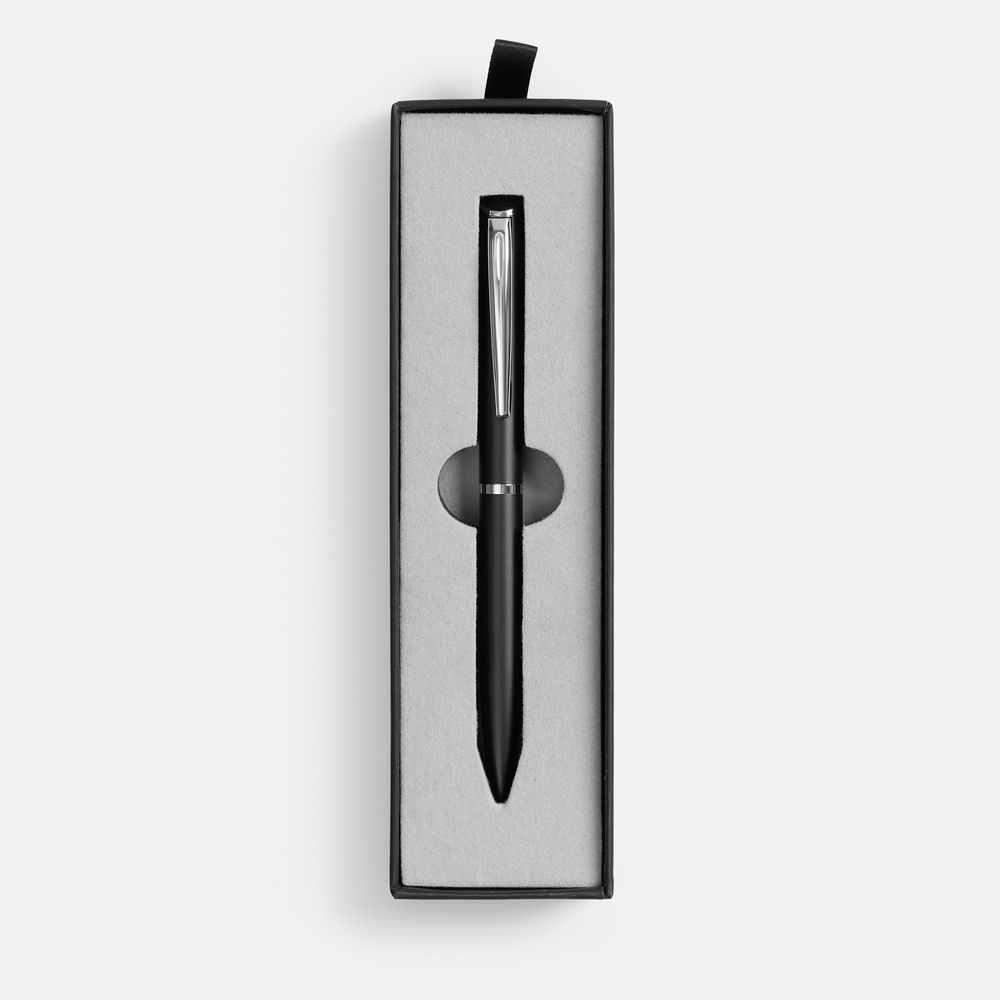Ручка шариковая Ringa в футляре, черная — изображение 2