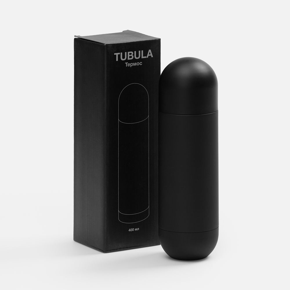 Термос Tubula Soft Touch, черный — изображение 5
