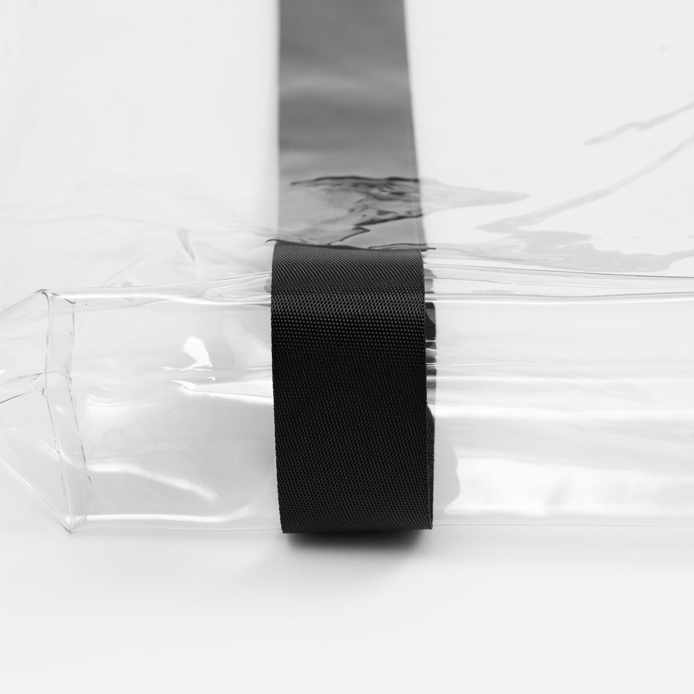 Шопер Clear Fest, ver.2, прозрачный с черными ручками — изображение 5