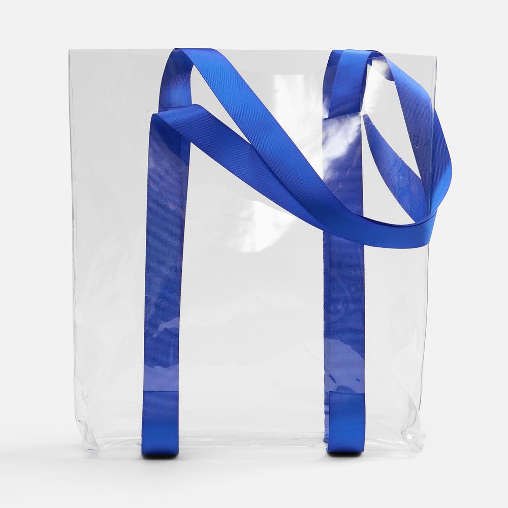 Шопер Clear Fest, ver.2, прозрачный с синими ручками — изображение 3