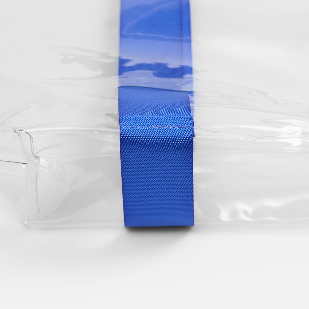 Шопер Clear Fest, ver.2, прозрачный с синими ручками — изображение 5