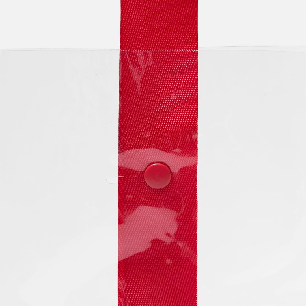 Шопер Clear Fest, ver.2, прозрачный с красными ручками — изображение 5