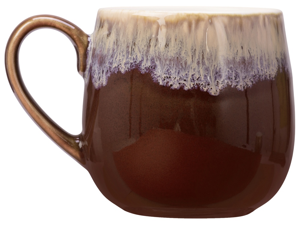 Кружка с вулканическим эффектом по краю Etna, 440 мл, бургунди — изображение 3