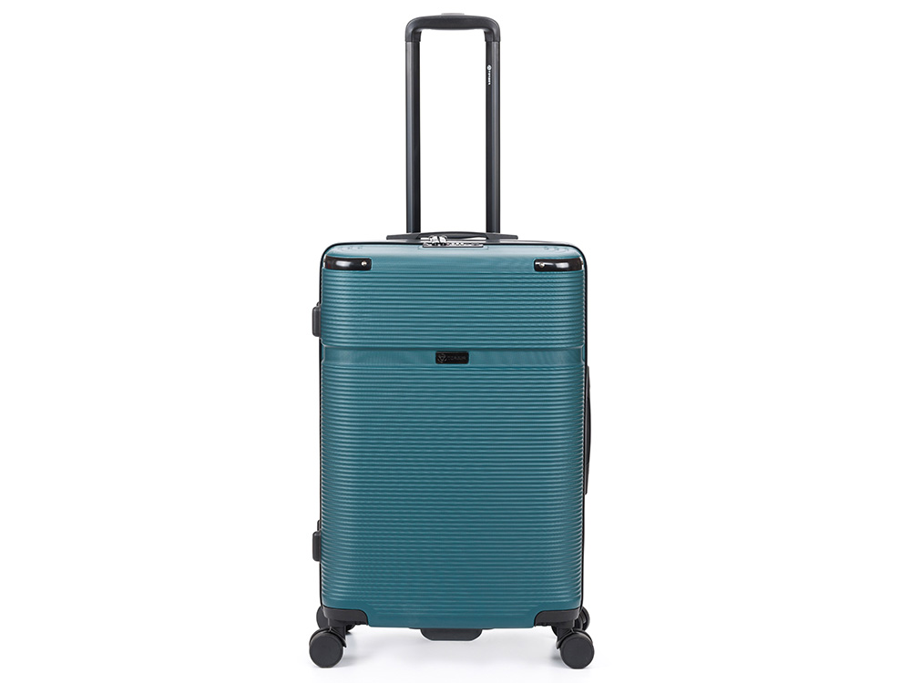 Чемодан TORBER Onego, зелёный, ABS-пластик, 69,5 х 46 х 26 см, 69 л — изображение 2