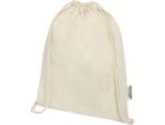 Oregon сумка-кисет из переработанного хлопка, сертифицированного согласно GRS, плотностью 140 г/м² - Натуральный