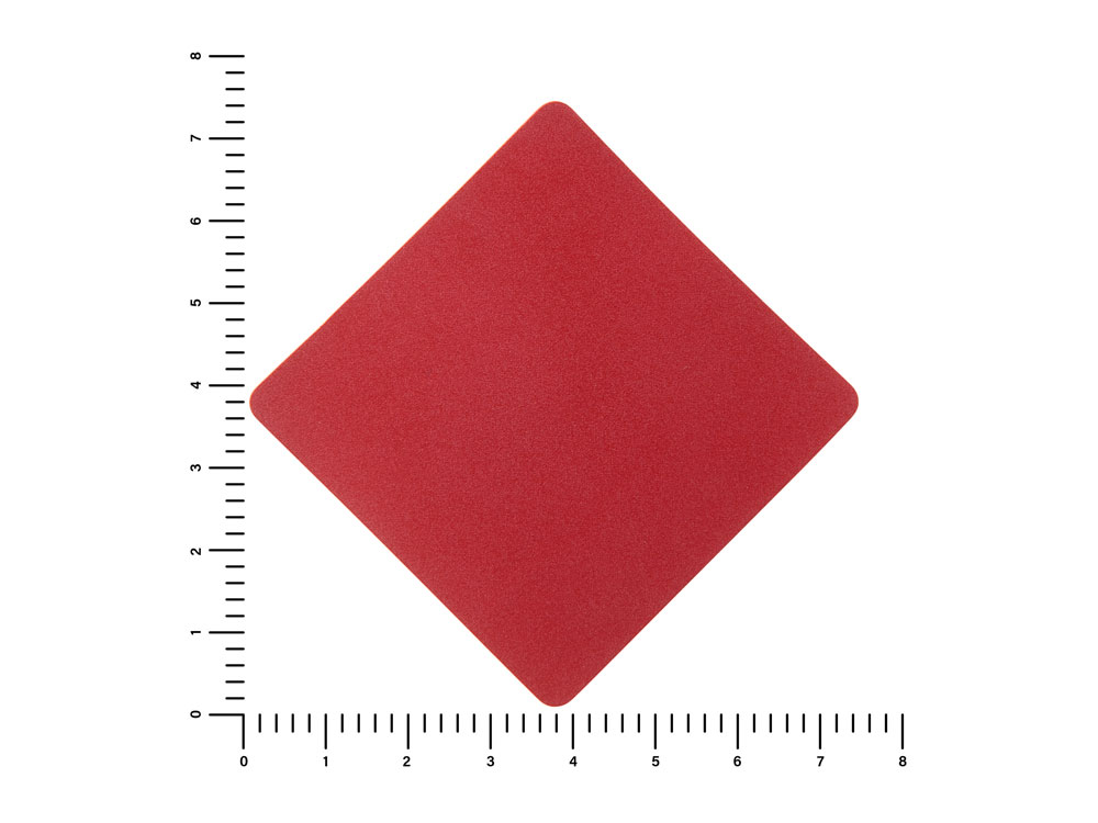ПАТЧ РОМБ nubuk (красный) 7,6 х 7,6 см — изображение 2