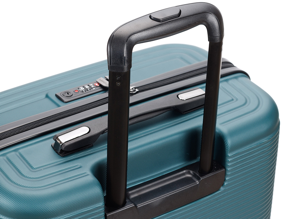 Чемодан TORBER Onego, зелёный, ABS-пластик, 69,5 х 46 х 26 см, 69 л — изображение 6