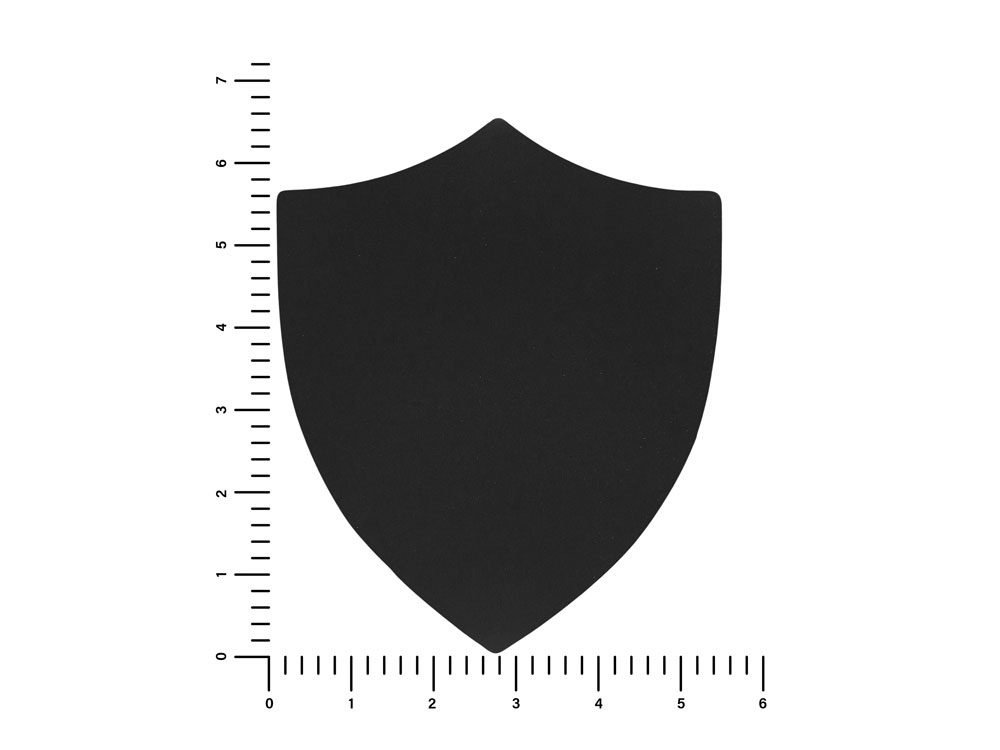 ПАТЧ ЩИТ soft-touch (чёрный) 6,6 х 5,5 см — изображение 2