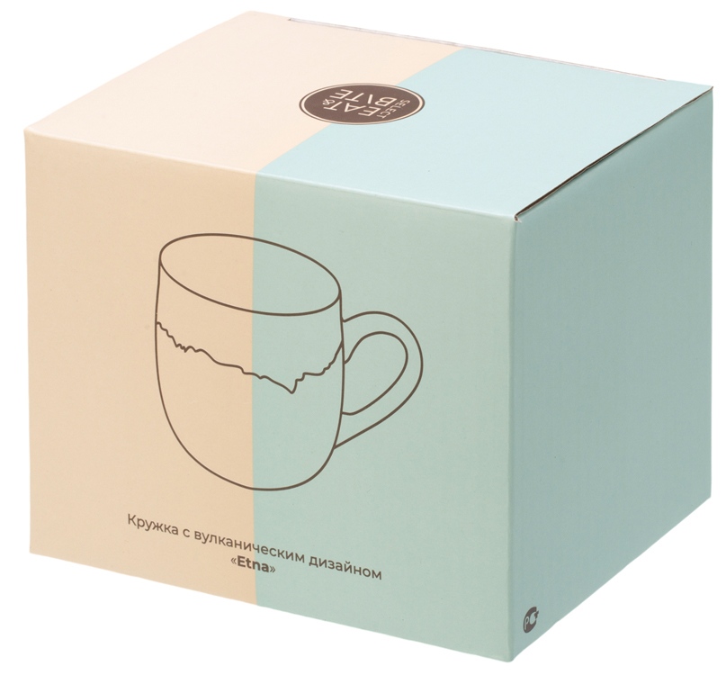 Кружка с вулканическим эффектом по краю Etna, 440 мл, оливковый — изображение 4