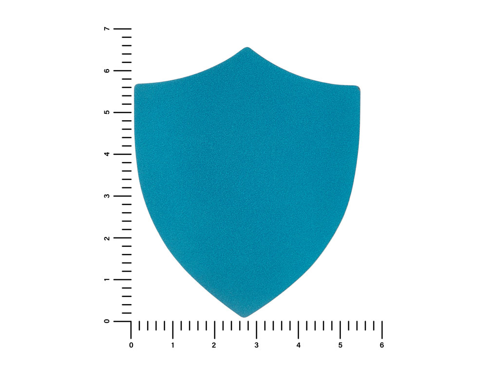 ПАТЧ ЩИТ nubuk (голубой) 6,6 х 5,5 см — изображение 2