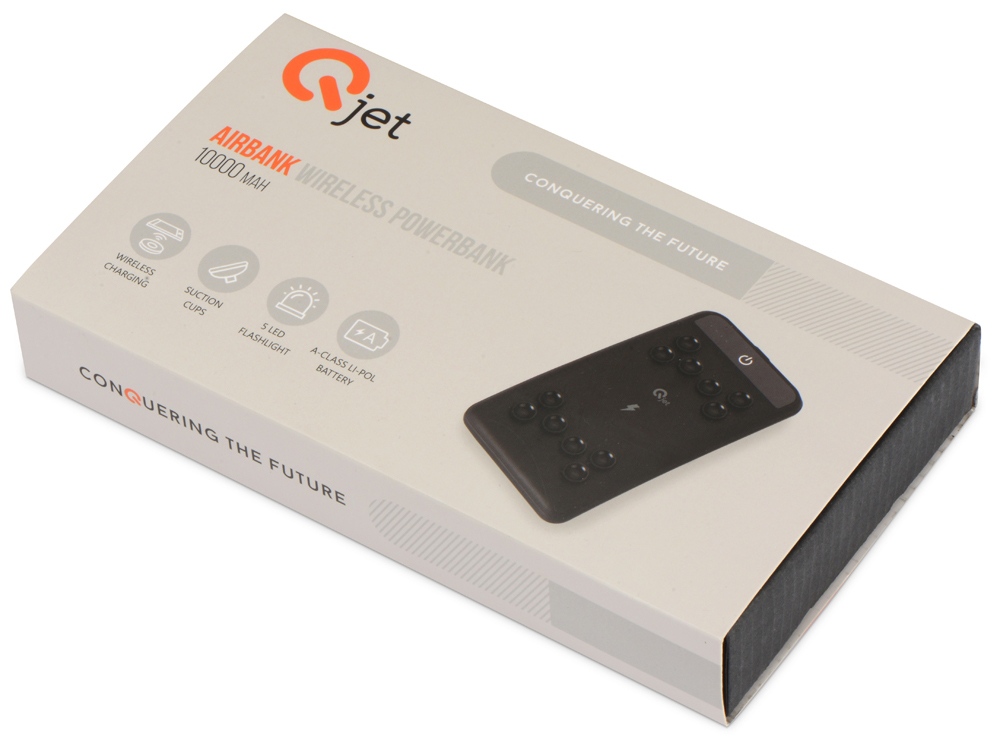 Портативное беспроводное зарядное устройство Airbank, 10000 mAh, черный — изображение 11