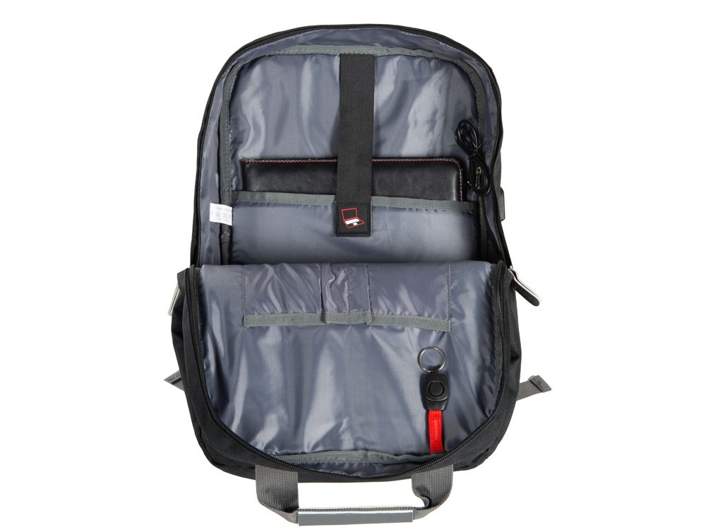 Рюкзак Fabio для ноутбука 15.6, серый — изображение 9