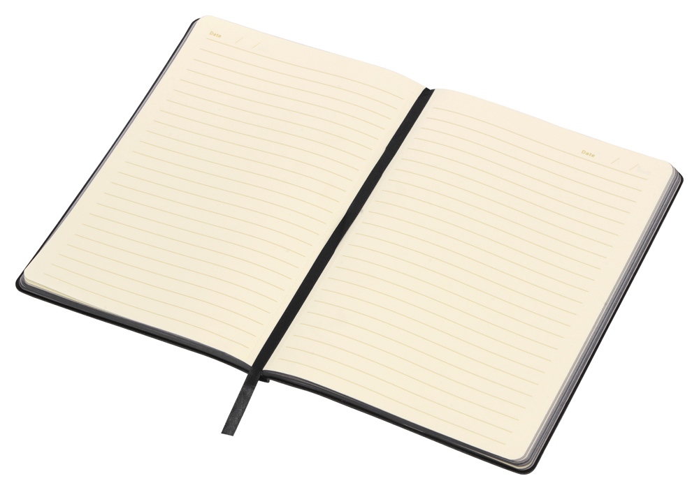 Блокнот А5 Fabrizio, 80 листов, цветной срез, черный — изображение 3