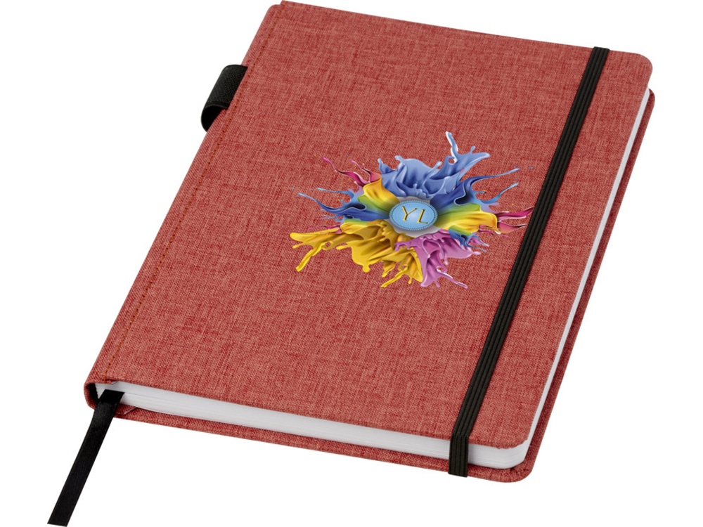 Блокнот Orin, формат А5, из переработанного ПЭТ, красный кирпичный — изображение 7