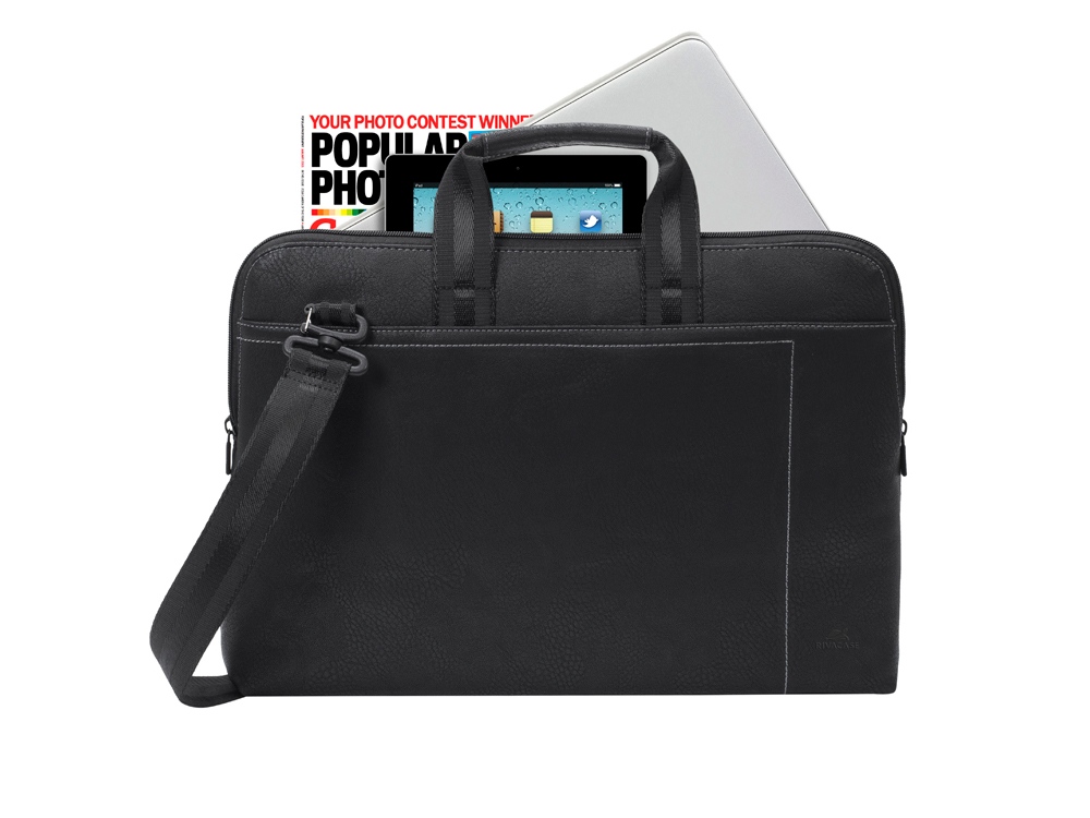 Сумка для ноутбука 15.6 из кожзама 8930, черный — изображение 4