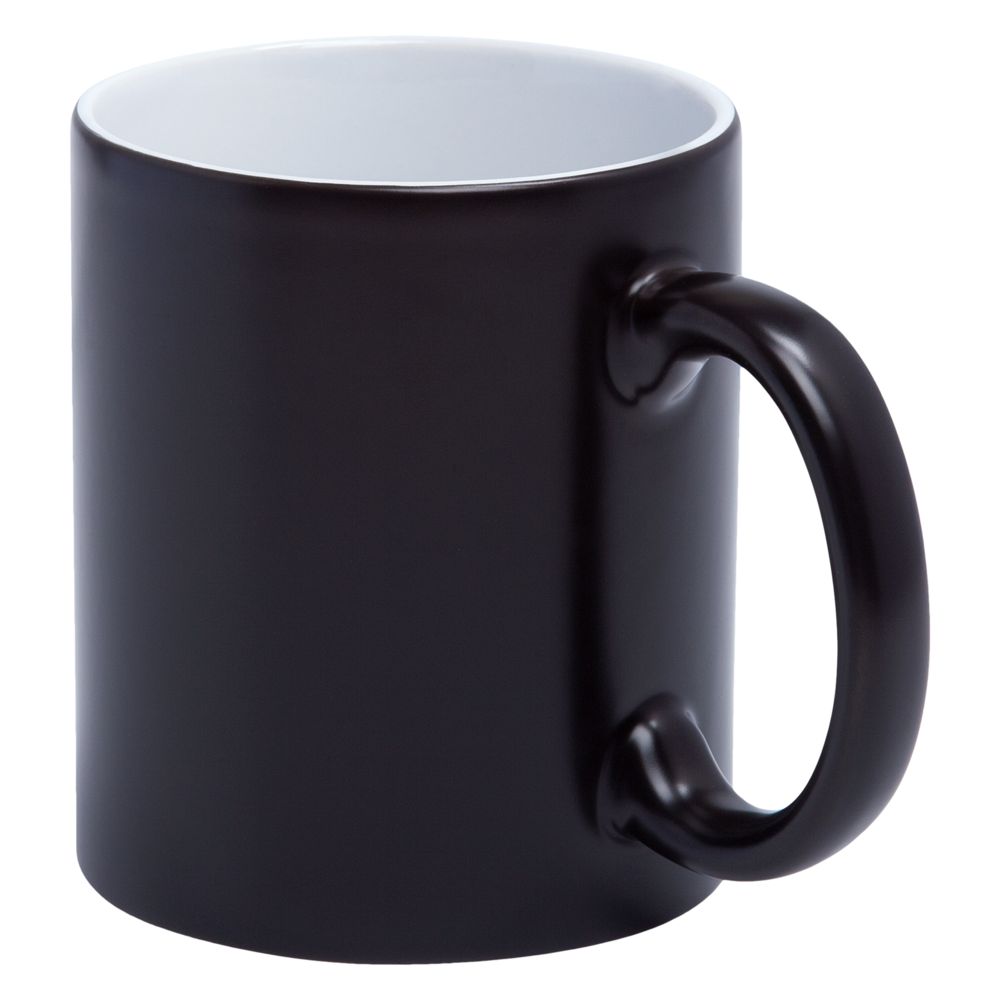 Кружка «Хамелеон», ver.2, матовая , черная — изображение 2