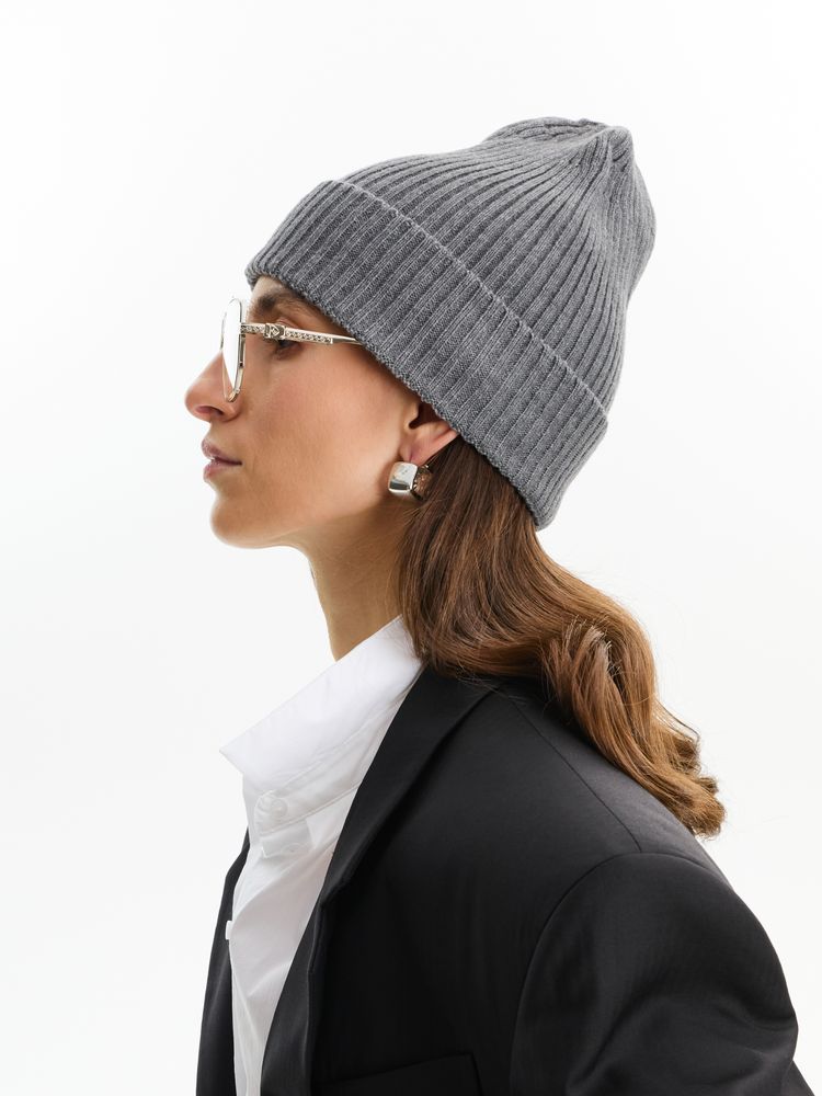 Шапка Bernard, серый меланж — изображение 2
