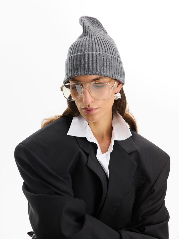 Шапка Bernard, серый меланж — изображение 3