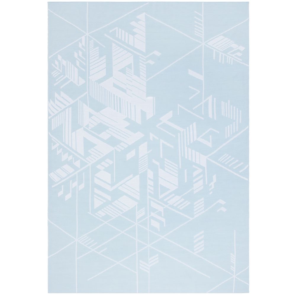 Плед Winterflake, бело-голубой с люрексом — изображение 3