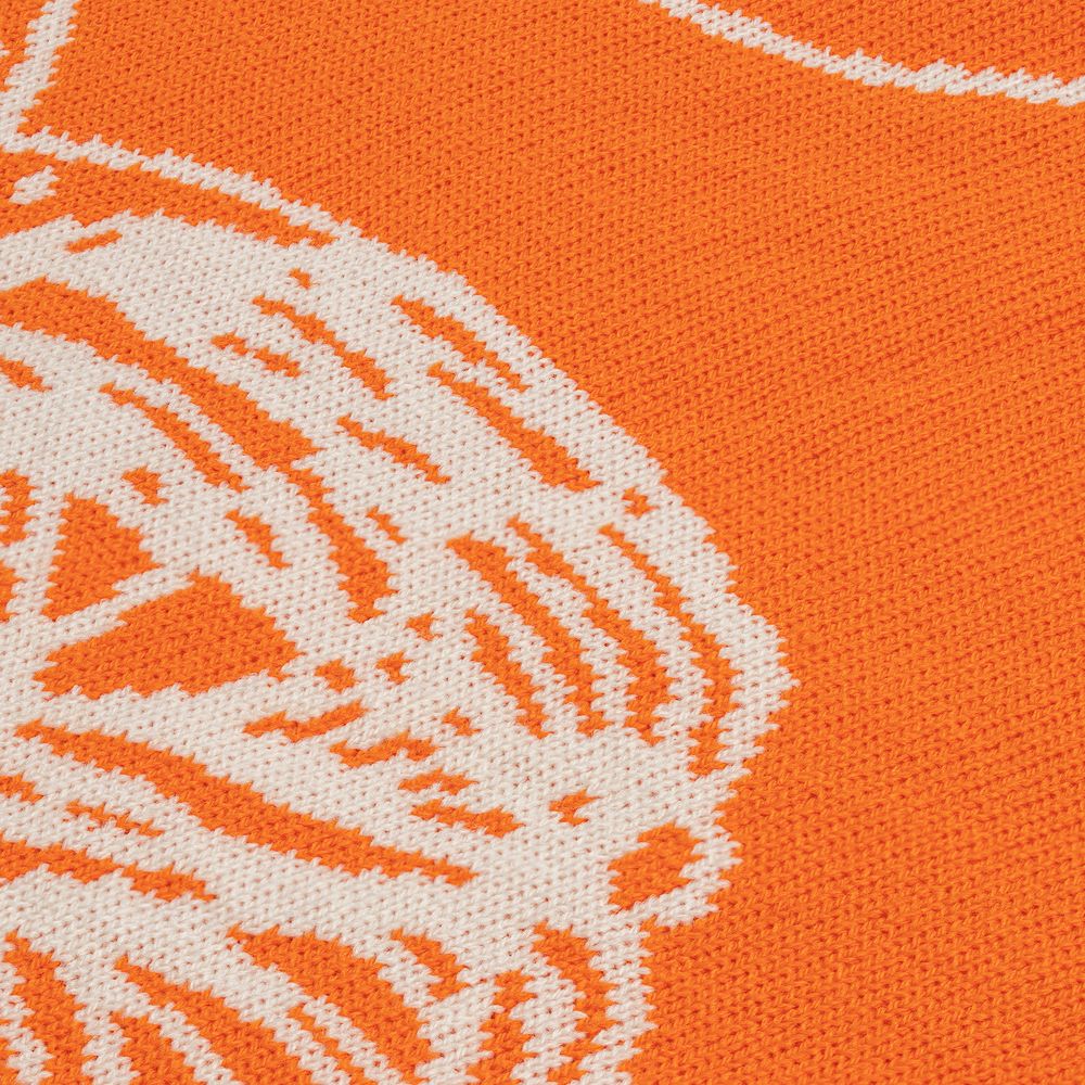 Плед Citrion, оранжево-белый — изображение 5