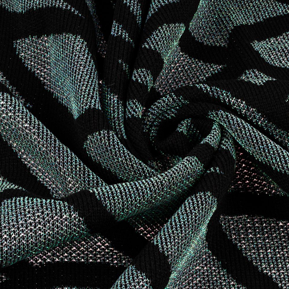 Плед Serpentica, черный с люрексом — изображение 4