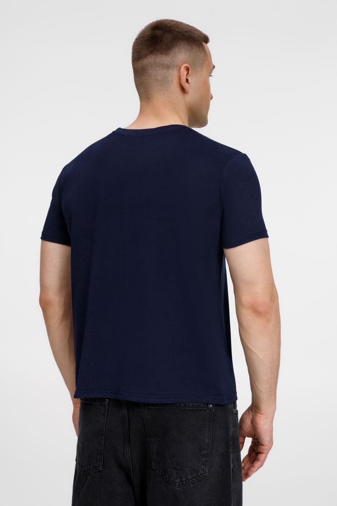 Футболка унисекс Senti, темно-синяя — изображение 7