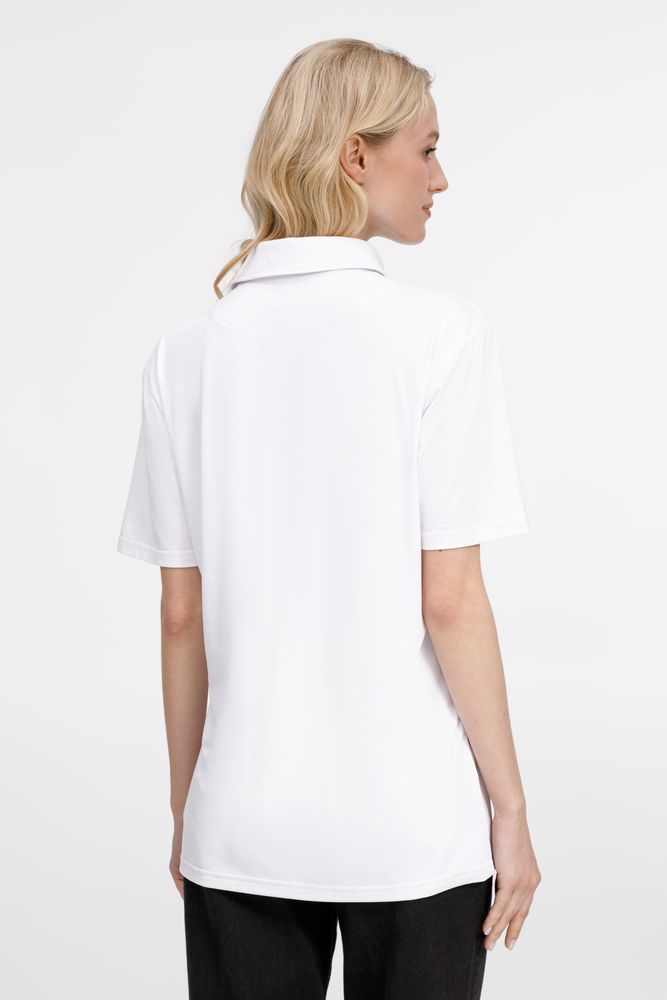 Рубашка поло унисекс Senti, белая — изображение 10