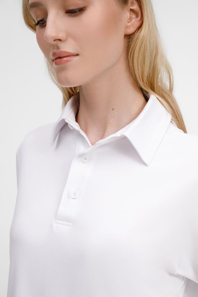 Рубашка поло унисекс Senti, белая — изображение 9