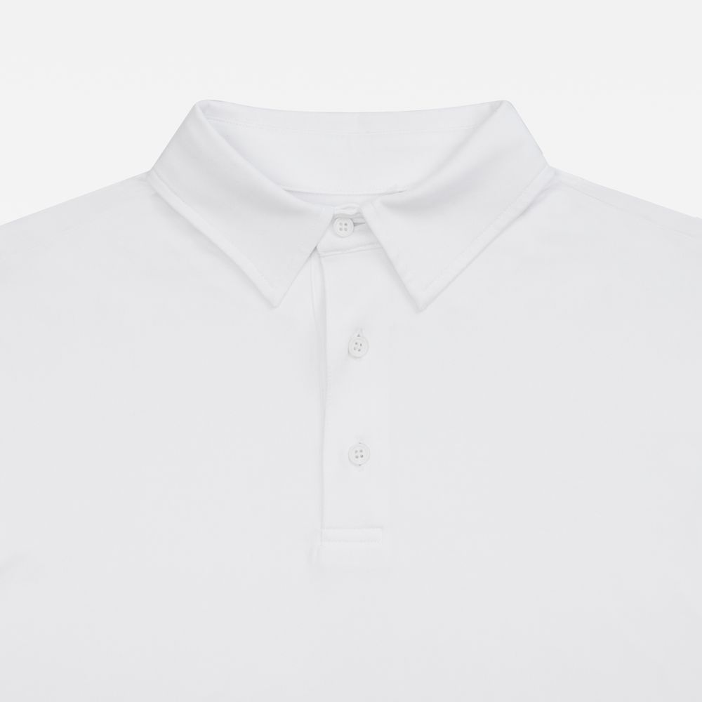 Рубашка поло унисекс Senti, белая — изображение 4
