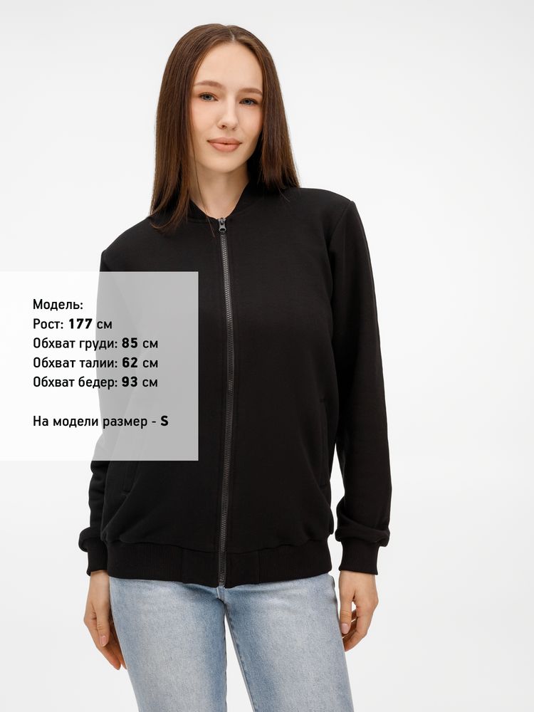 Бомбер унисекс Townie, черный — изображение 2