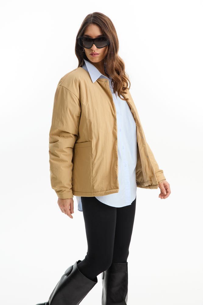 Куртка унисекс Veter, бежевая — изображение 3