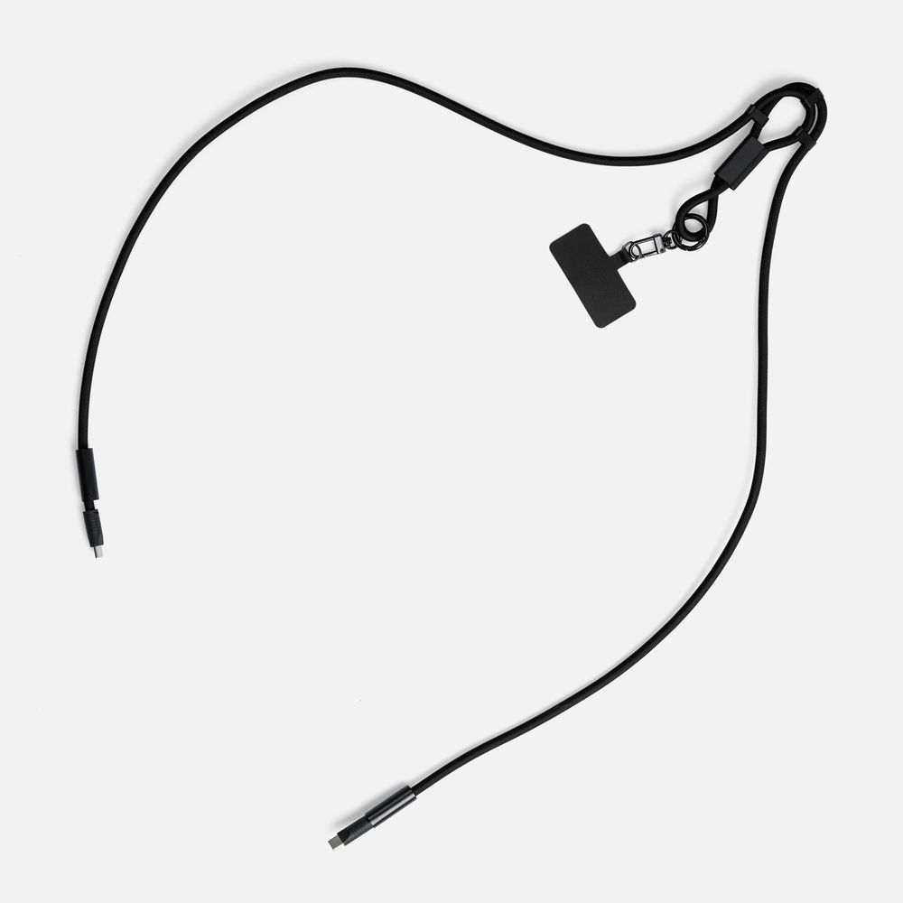 Кабель-ланьярд energyFlex Power Delivery 60 Вт, черный — изображение 3