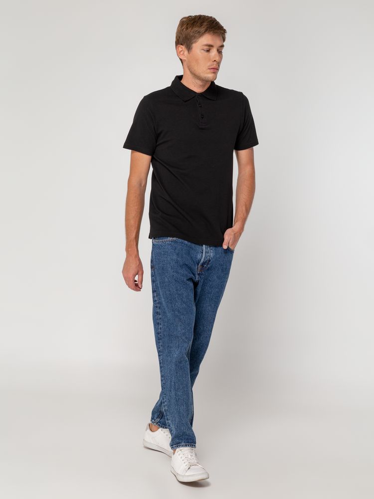 Рубашка поло мужская Virma Light, черная — изображение 8