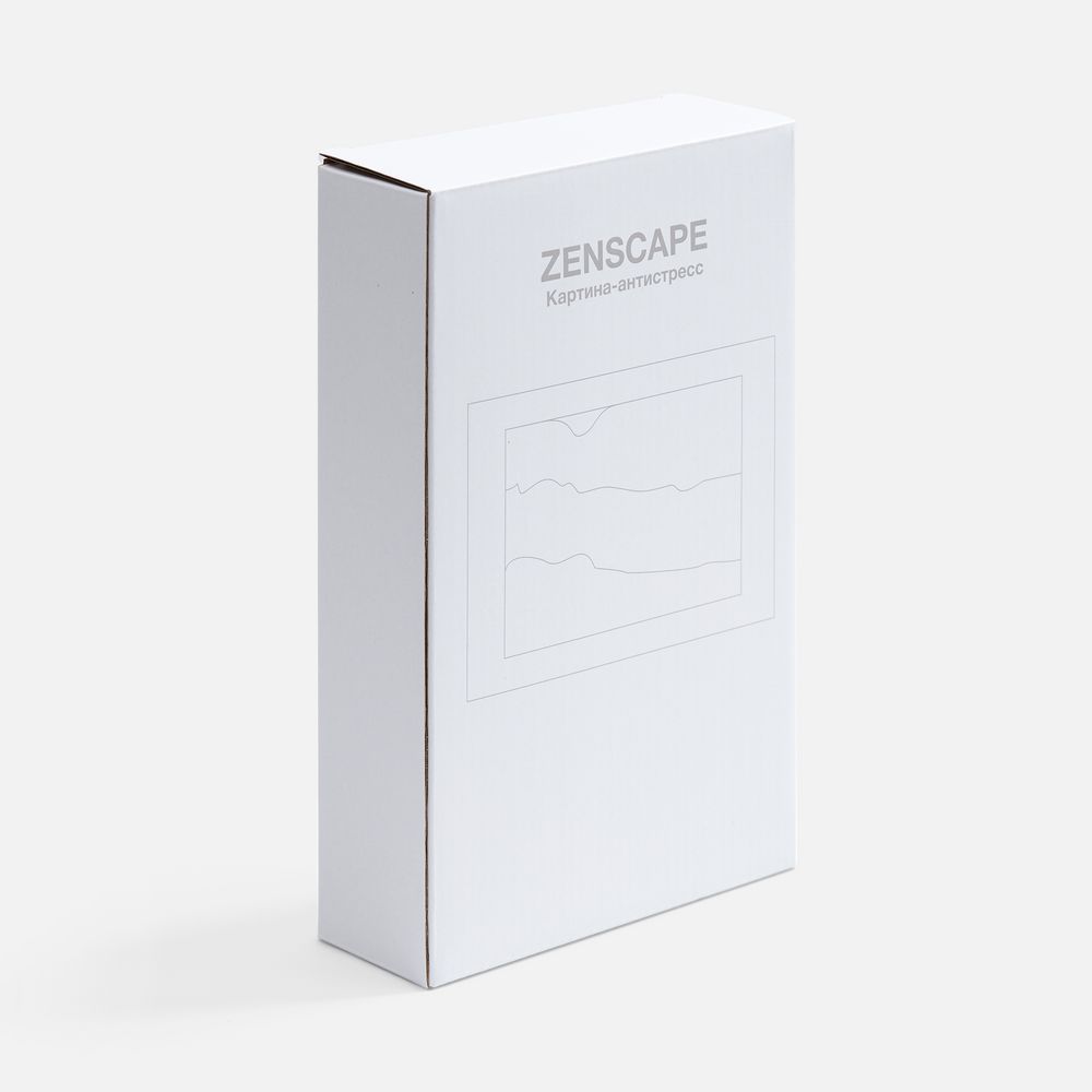 Песочная картина-антистресс Zenscape, белая с синим — изображение 9