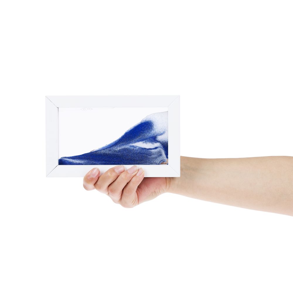 Песочная картина-антистресс Zenscape, белая с синим — изображение 8