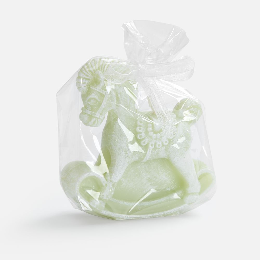 Свеча фигурная «Лошадка-качалка», светло-зеленая — изображение 2