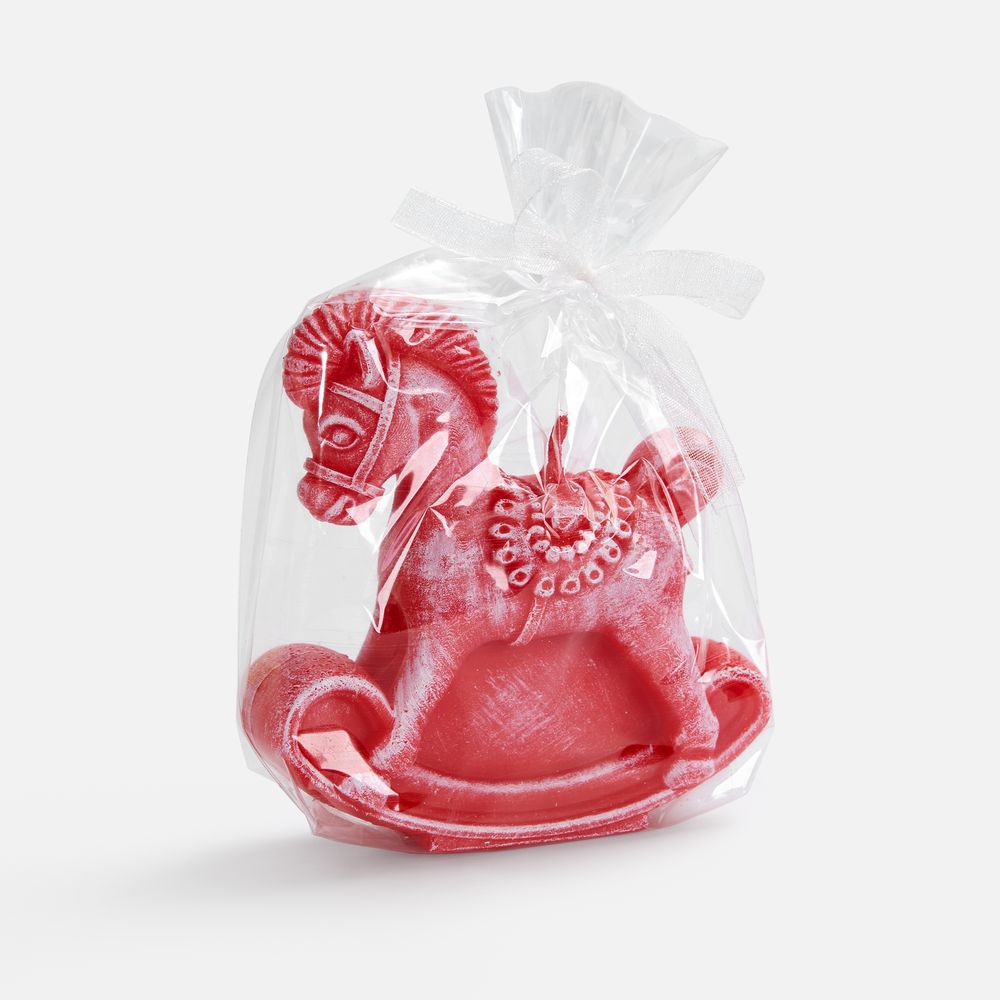 Свеча фигурная «Лошадка-качалка», красная — изображение 2