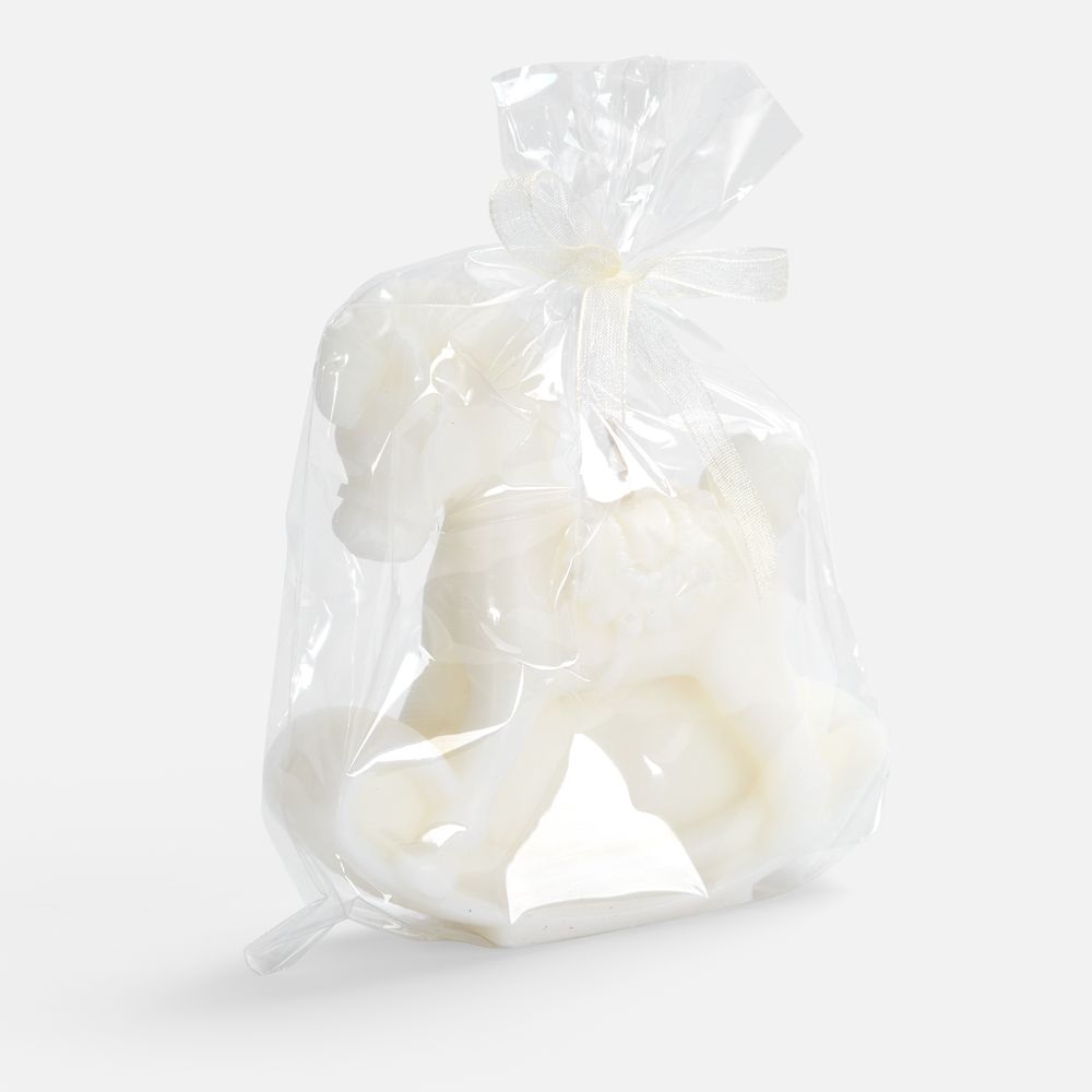 Свеча фигурная «Лошадка-качалка», белая — изображение 2