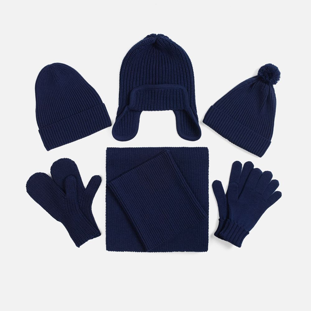 Шапка-ушанка Catch Match, темно-синяя — изображение 3