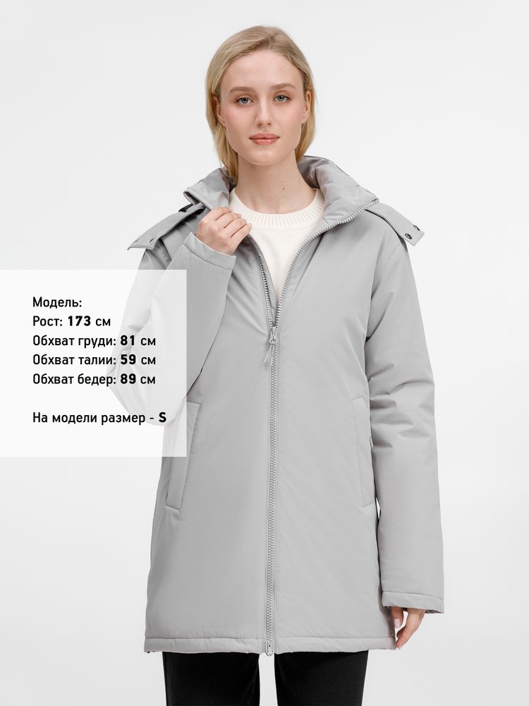 Куртка-парка унисекс Sfera, светло-серая — изображение 14
