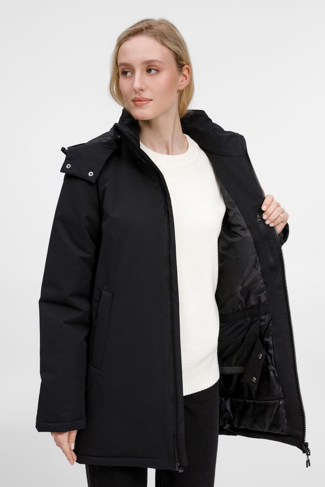 Куртка-парка унисекс Sfera, черная — изображение 18