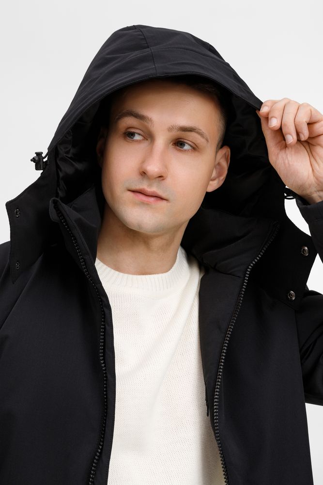 Куртка-парка унисекс Sfera, черная — изображение 16