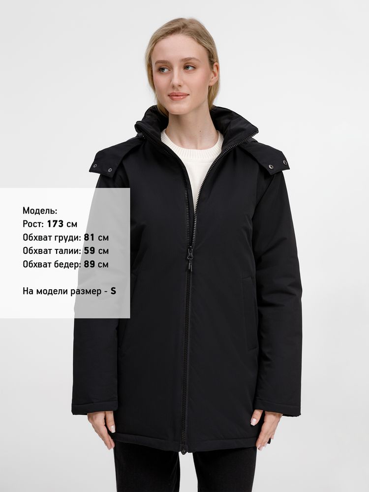 Куртка-парка унисекс Sfera, черная — изображение 17