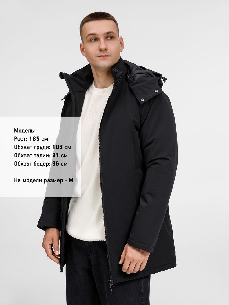 Куртка-парка унисекс Sfera, черная — изображение 14