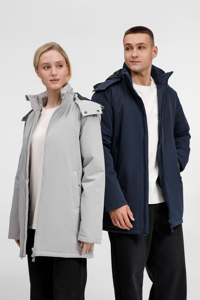 Куртка-парка унисекс Sfera, темно-синяя — изображение 20